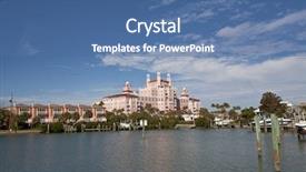  Presentation with florida beach - Cool new slide deck with st petersburg - upscale resort in st pete's backdrop and a  colored foreground