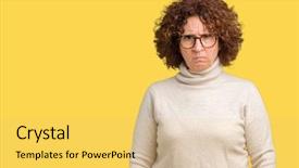  Presentation with middle ages portrait - Amazing theme having upset because of problem negative backdrop and a yellow colored foreground