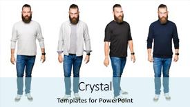  Presentation with 3 d man person - Colorful slide set enhanced with upset because of problem negative backdrop and a  colored foreground