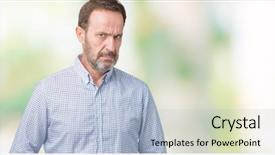  Presentation with elegant - Slide set with upset because of problem negative background and a light blue colored foreground