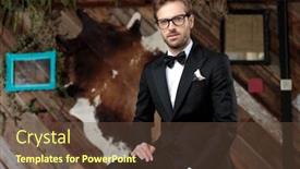  Presentation with forward - Cool new presentation theme with upset-groom-looking-forward backdrop and a tawny brown colored foreground