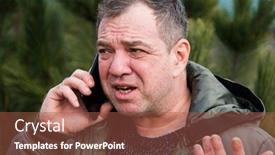  Presentation with bad news - Slide deck with upset-surprised-man-uses background and a red colored foreground