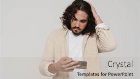  Presentation with long hair man - 