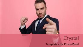  Presentation with upset - Amazing theme having upset-young-man-in-suit backdrop and a coral colored foreground
