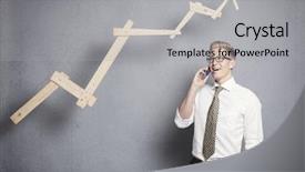  Presentation with young hackers in the concept - Amazing presentation theme having upward arrows - concept successful business confident young backdrop and a light gray colored foreground