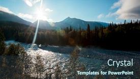  Presentation with russia - Cool new PPT theme with urals-landscape-the-ural-mountains backdrop and a tawny brown colored foreground