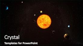  Presentation with solar system - Audience pleasing PPT theme consisting of uranus - solar-system backdrop and a black colored foreground