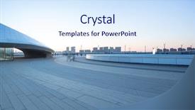  Presentation with skyline of nashville tn - Cool new theme with urbain - empty square with cityscape backdrop and a sky blue colored foreground