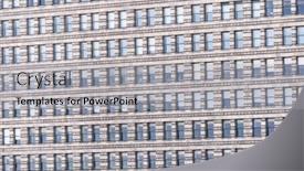  Presentation with abstract business - Slide set consisting of urban abstract - window facade of business center office building with reflections and colours chicago il usa background and a light gray colored foreground