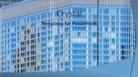  Presentation with business abstract - Cool new slide deck with urban-abstract-window-facade backdrop and a light blue colored foreground