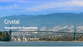  Presentation with lions - Presentation having urban architecture and lions gate background and a  colored foreground