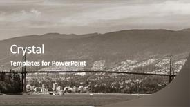  Presentation with lions - Beautiful slide deck featuring urban architecture and lions gate backdrop and a  colored foreground