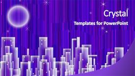  Presentation with ghetto gritty dark chicago city - Colorful presentation enhanced with urban art - hi-res city backdrop and a royal blue colored foreground