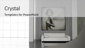  Presentation with urban art - Slides featuring urban art - modern interior with the fashionable background and a white colored foreground