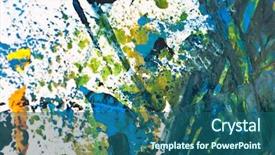  Presentation with coloured - Theme consisting of urban art - multi-coloured structure of background background and a  colored foreground