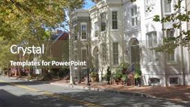  Presentation with preserved - Amazing presentation design having urban art - washington dc georgetown historical district backdrop and a violet colored foreground