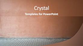  Presentation with wall street - Amazing presentation design having urban background empty street wall backdrop and a coral colored foreground