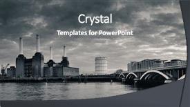  Presentation with urban buildings - Beautiful slides featuring plant kingdom - london cityscape panorama with urban backdrop and a dark gray colored foreground