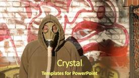  Presentation with hide - Cool new presentation theme with urban camoflauge a man backdrop and a tawny brown colored foreground