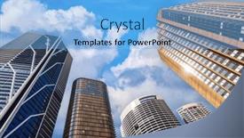  Presentation with sydney - PPT theme consisting of urban-cityscape-of-the-sydney background and a light blue colored foreground