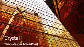  Presentation with modern reflective office buildings - Cool new slides with ancient khmer architecture amazing view backdrop and a tawny brown colored foreground