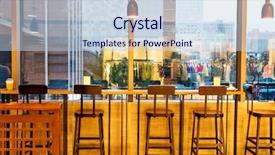  Presentation with interior design - Slide deck with racing go kart hologram wireframe background and a wine colored foreground.