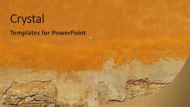  Presentation with wall - Colorful slides enhanced with urban design - old dirty wall backdrop and a gold colored foreground