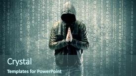  Presentation with anonymous - PPT layouts featuring urban environment and number code background and a ocean colored foreground