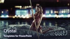  Presentation with sailing - Slide deck featuring urban floods - charming brunette sailing background and a wine colored foreground