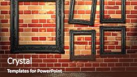  Presentation with urban art - Beautiful presentation theme featuring urban gallery similar available backdrop and a tawny brown colored foreground