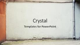  Presentation with wall street - Audience pleasing presentation design consisting of urban graffiti - aged street wall background texture backdrop and a light gray colored foreground