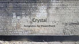  Presentation with wall street - Colorful presentation theme enhanced with construction under building top view backdrop and a soft green colored foreground