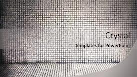  Presentation with room interior design - PPT theme featuring urban grunge - abandoned interior room background and a  colored foreground