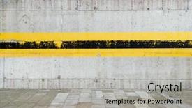  Presentation with parking lot - Amazing slide set having urban grunge - aged parking lot wall backdrop and a light gray colored foreground