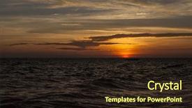  Presentation with sunset at venice beach palm - PPT layouts featuring urban heat island - beautiful sunset on tropical beach background and a  colored foreground