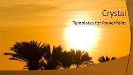  Presentation with heat - Audience pleasing presentation theme consisting of urban heat island - branch beach beauty backdrop and a yellow colored foreground