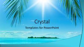  Presentation with vitamin d sun - Amazing presentation theme having urban heat island - resort fantazy sun between branches backdrop and a light blue colored foreground