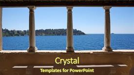  Presentation with landscape architecture - Theme having urban landscape - architecture and nature - detail background and a tawny brown colored foreground