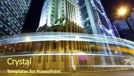  Presentation with traffic light - Cool new slide deck with urban landscape - traffic with blur light backdrop and a  colored foreground