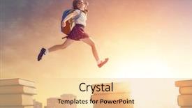  Presentation with education cute - PPT layouts with urban landscape concept of education background and a blonde colored foreground