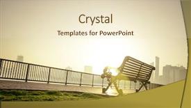  Presentation with classic - Amazing slides having urban living fresh - classic park bench from below backdrop and a lemonade colored foreground