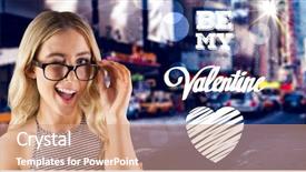  Presentation with new york - Cool new presentation theme with urban living fresh - gorgeous blonde hipster winking backdrop and a coral colored foreground