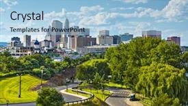  Presentation with orlando florida usa downtown city - Beautiful presentation theme featuring writing pad with apples and backdrop and a  colored foreground.