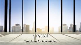  Presentation with airport construction - PPT theme consisting of urban public spaces - construction architecture and building concept background and a soft green colored foreground