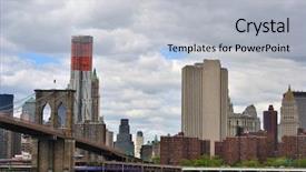  Presentation with manhattan - Colorful PPT layouts enhanced with fdr - urban scenic of downtown manhattan backdrop and a light gray colored foreground