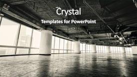  Presentation with interior - PPT theme having urban space - interior of modern office background and a  colored foreground