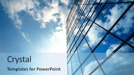  Presentation with modern building - Amazing PPT layouts having urban space - modern building backdrop and a light blue colored foreground