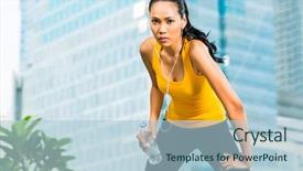  Presentation with indonesia independence day - Cool new slides with urban sports - asian indonesian woman backdrop and a light blue colored foreground