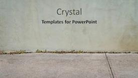  Presentation with weeds - Presentation design featuring urban-texture-and-background-old background and a light gray colored foreground