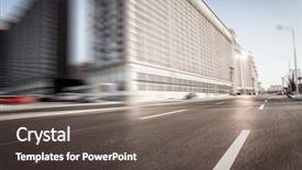  Presentation with urban - Audience pleasing PPT theme consisting of urban transport backdrop and a  colored foreground